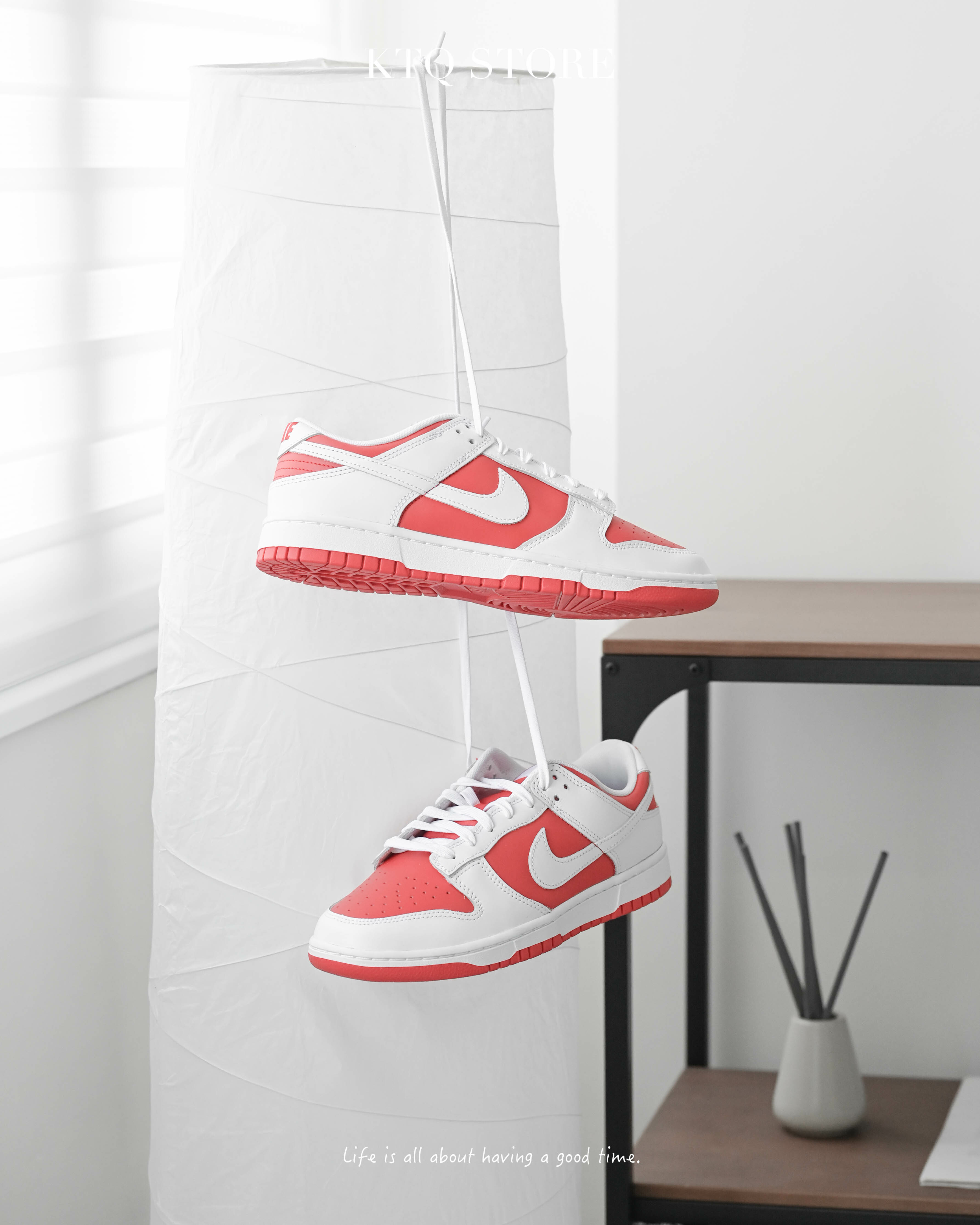 KTQ STORE ‧  Nike Dunk Low "University Red" 反轉白紅 DD1391-600