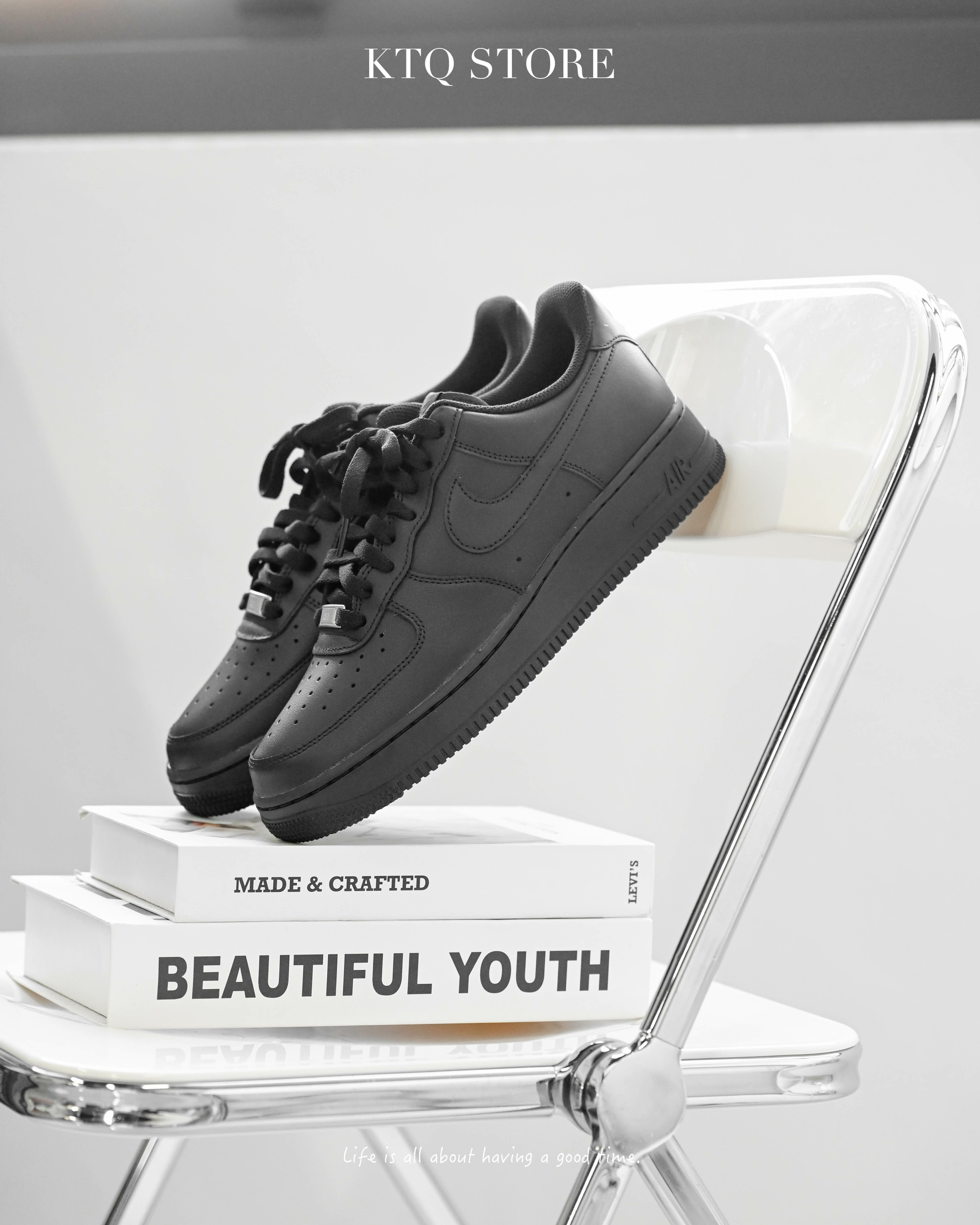 KTQ STORE ‧ Nike Air Force 1 '07 "Triple black" 全黑 CW2288-001