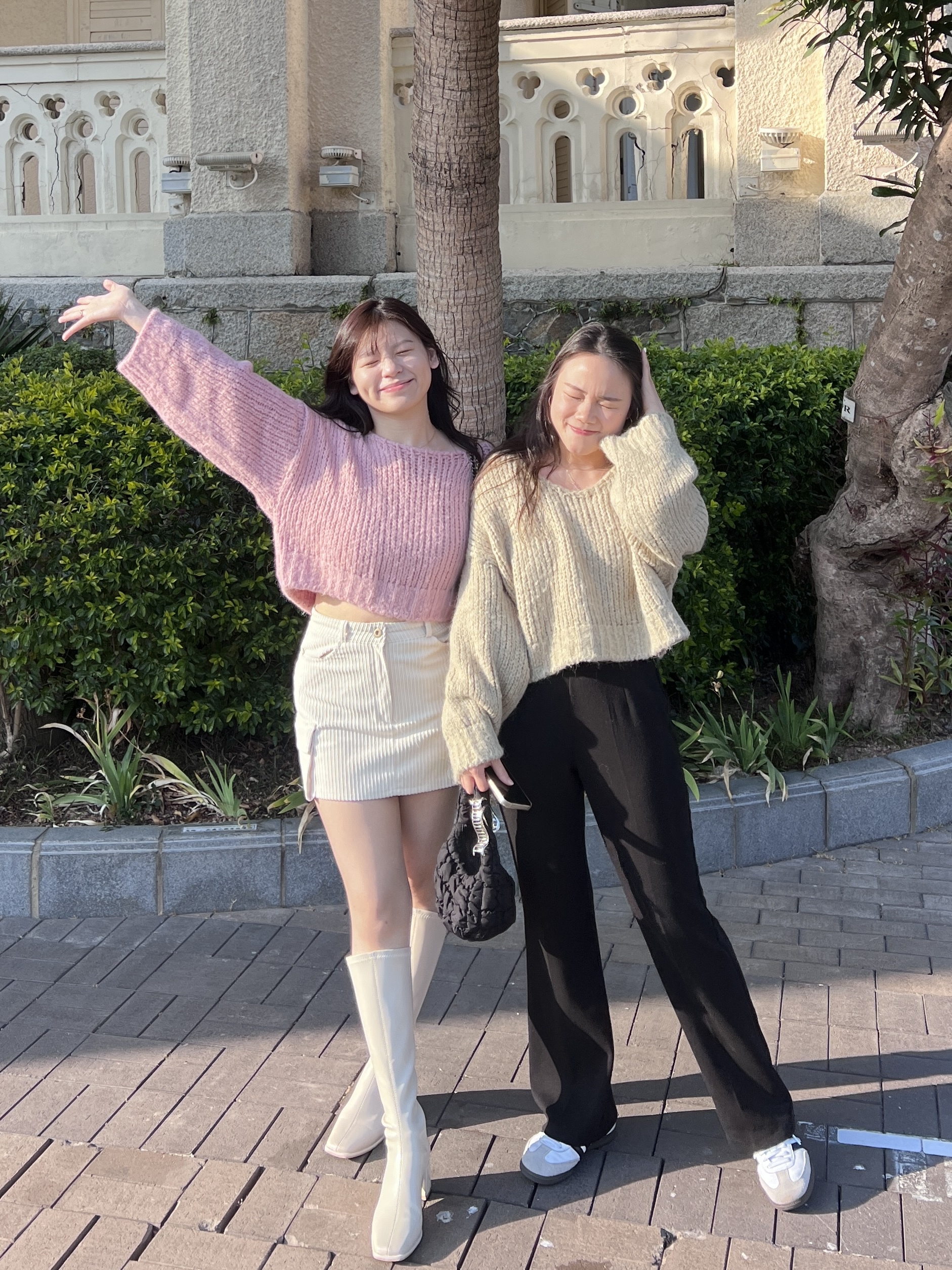 不撞款！粗針織短版上衣 // 兩色入