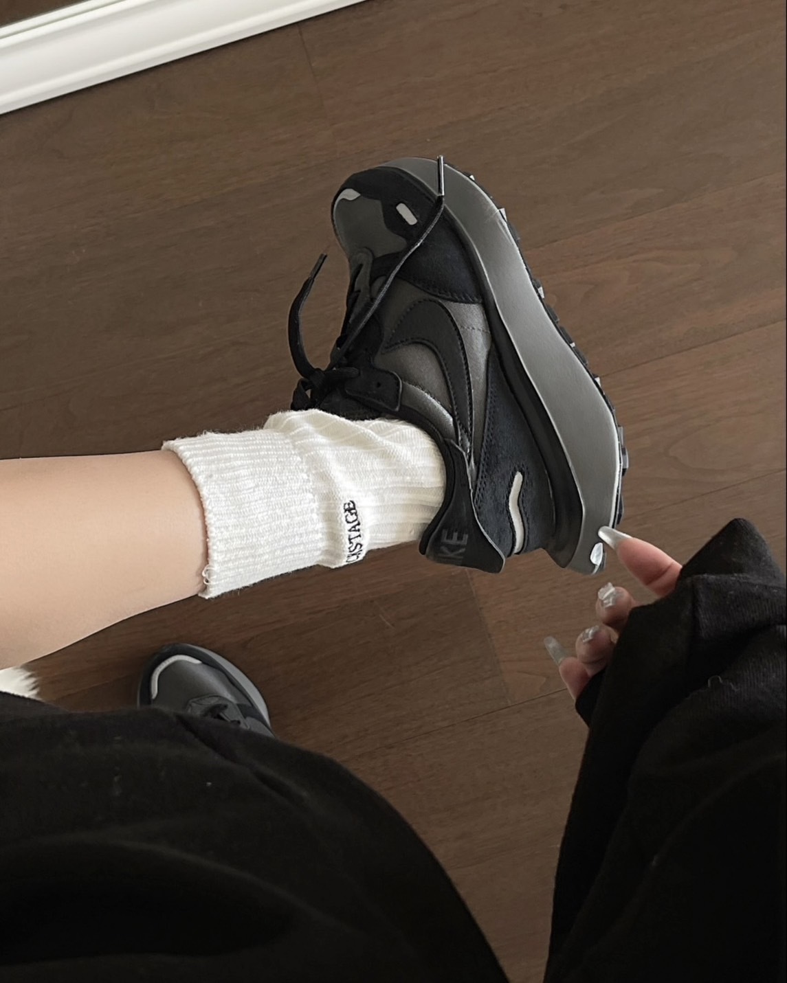 KTQ STORE ‧  Nike Phoenix Waffle "Black and Off Noir" 黑 FJ1409-001