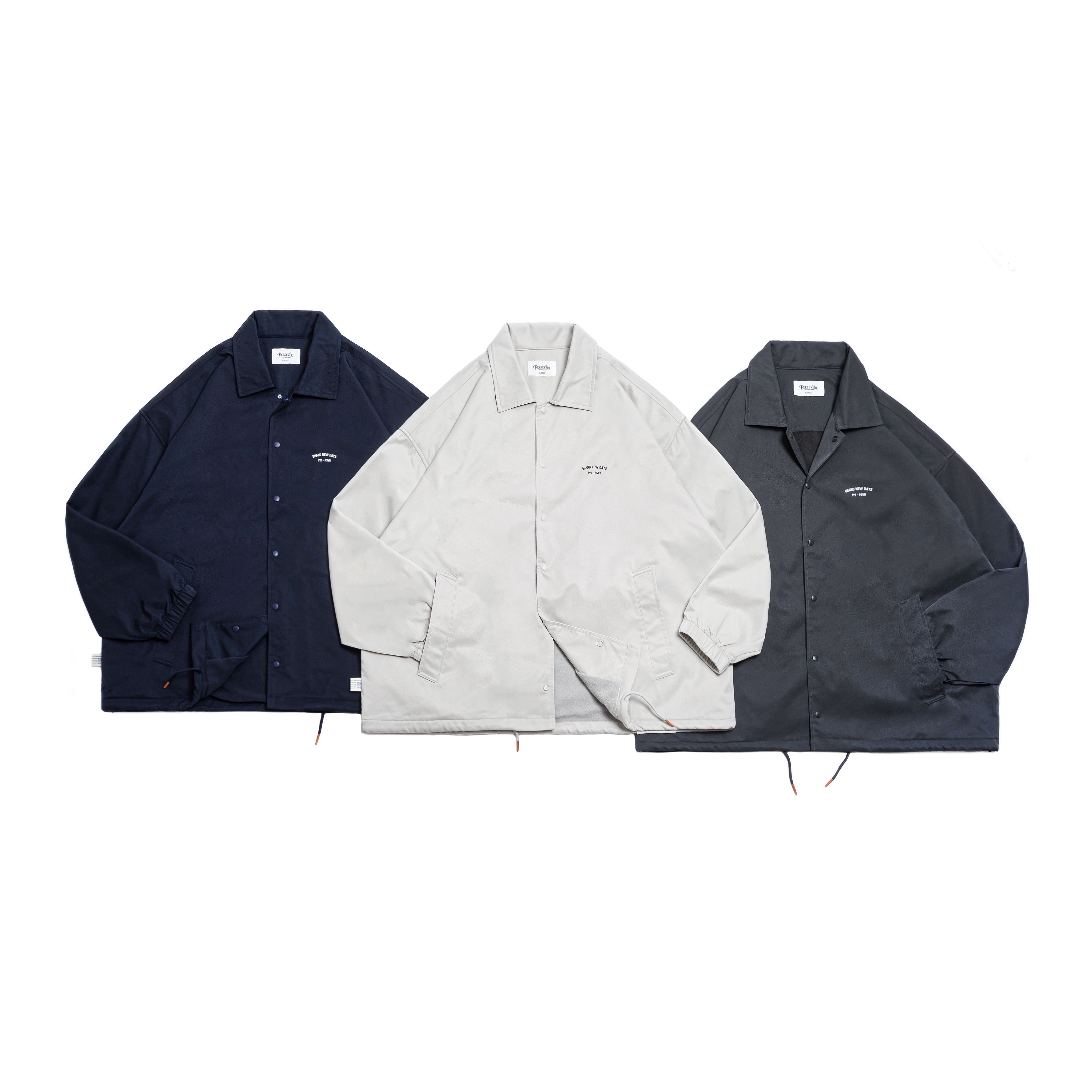 PERSEVERE X Plain-me - BRAND NEW DAYS - STYLE 01 COACH JACKET 三色