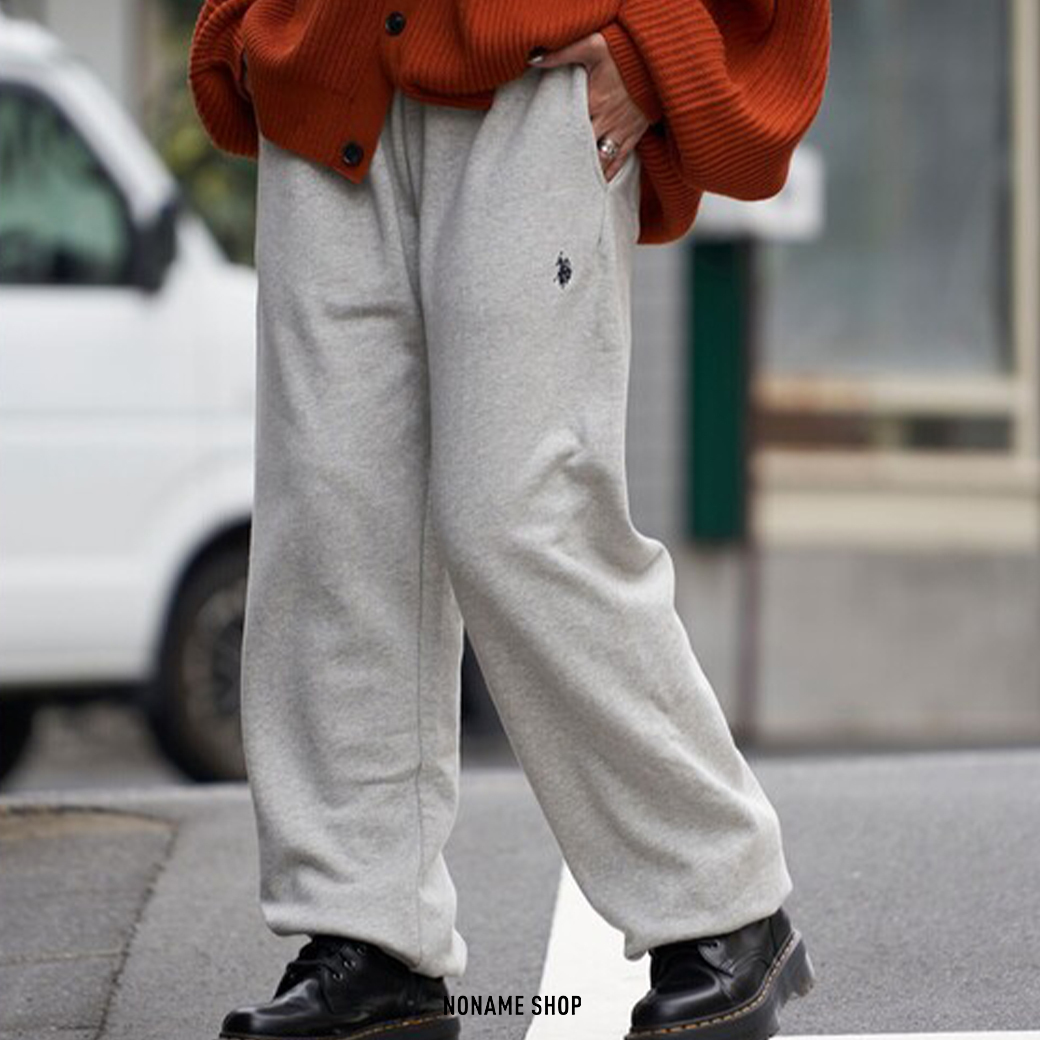 U.S. POLO ASSN. 刺繡 LOGO 寬鬆 縮口 棉褲 四色 (男款)