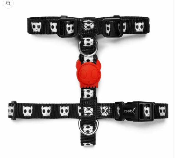Zee dog - h harness - Skull 2.0