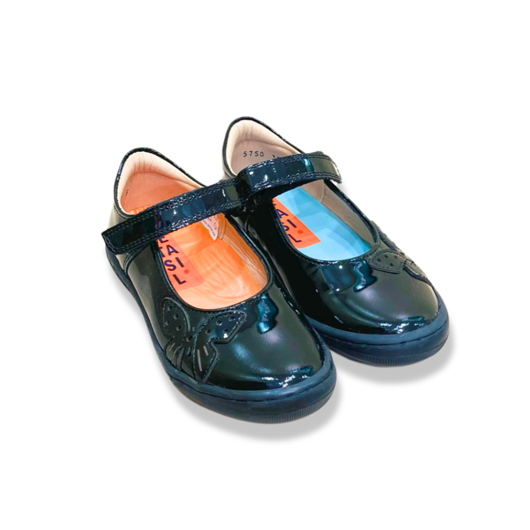 Petasil Dakota  黑色學生皮鞋