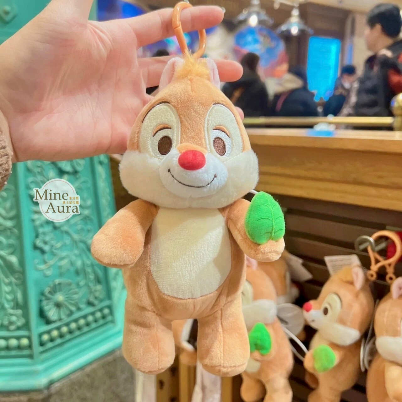 紅鼻 蒂蒂 Dale 絨毛吊飾 造型 折疊收納 環保購物袋 奇奇蒂蒂 Chip 'n Dale -上海迪士尼樂園