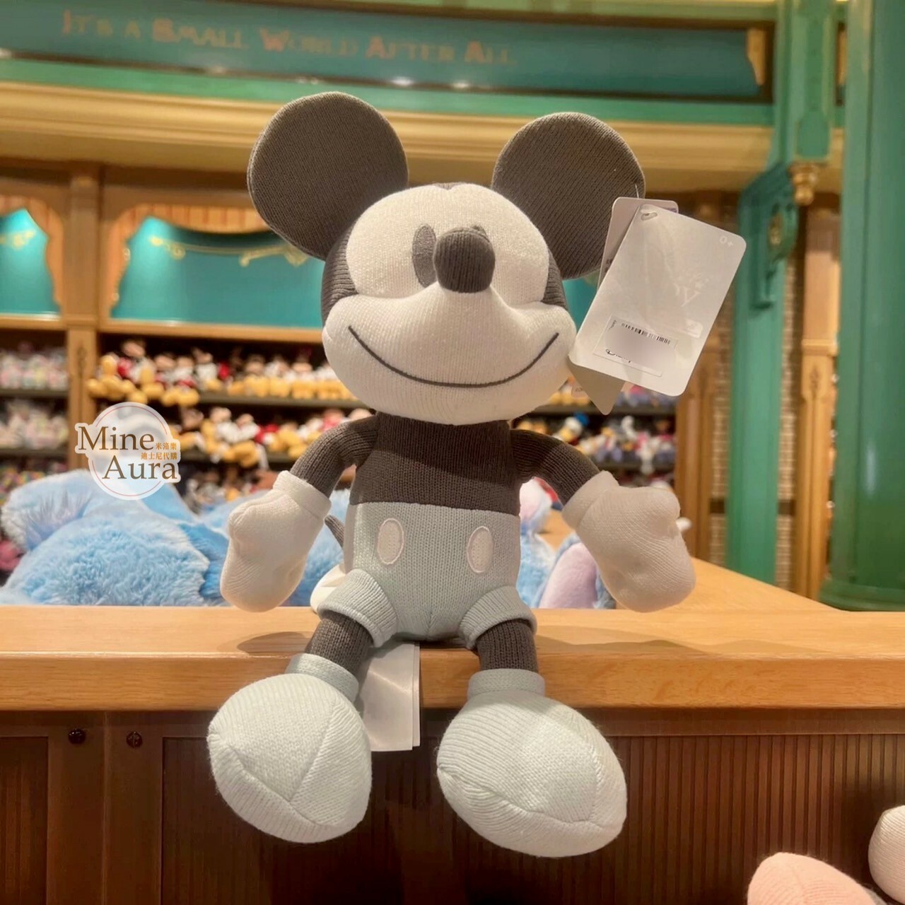 米奇 Mickey 米妮 Minnie 笑臉 粉嫩色 安撫 娃娃 玩偶 嬰兒用品 -上海迪士尼樂園