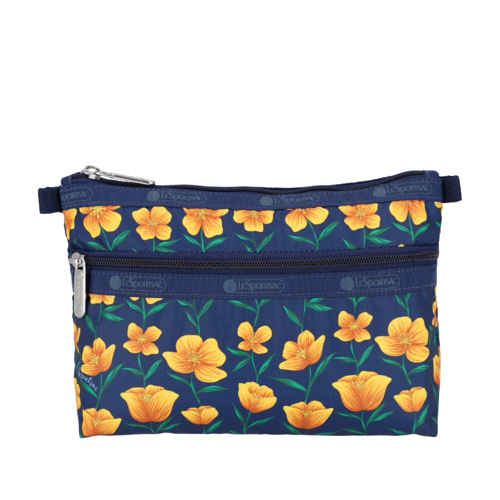 LeSportsac - COSMETIC CLUTCH 雙層拉鍊化妝包 - 流光繁花