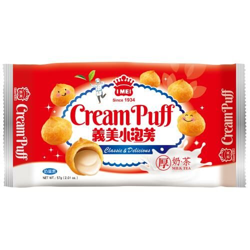 【義美】小泡芙厚奶茶57g