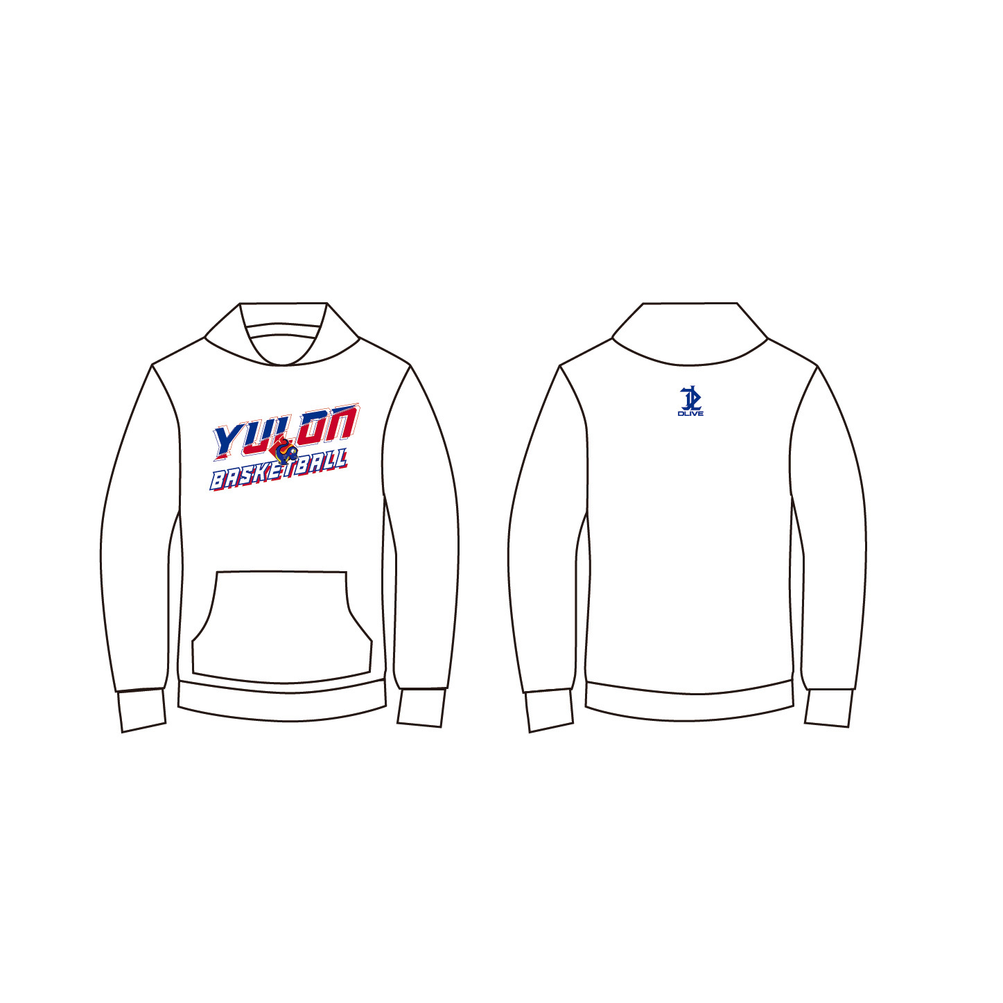 【DLIVE X 裕隆YULON】厚磅刷毛帽T  (預購款)