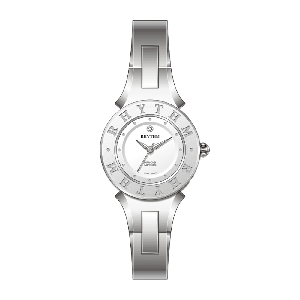 【Rhythm 麗聲】精緻優雅不鏽鋼錶帶手錶-L1301 小錶徑女款-