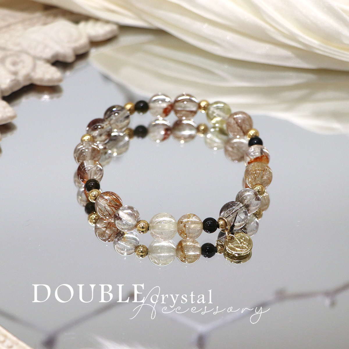 ☽◌* 浮生若夢／異象髮晶．黑曜石