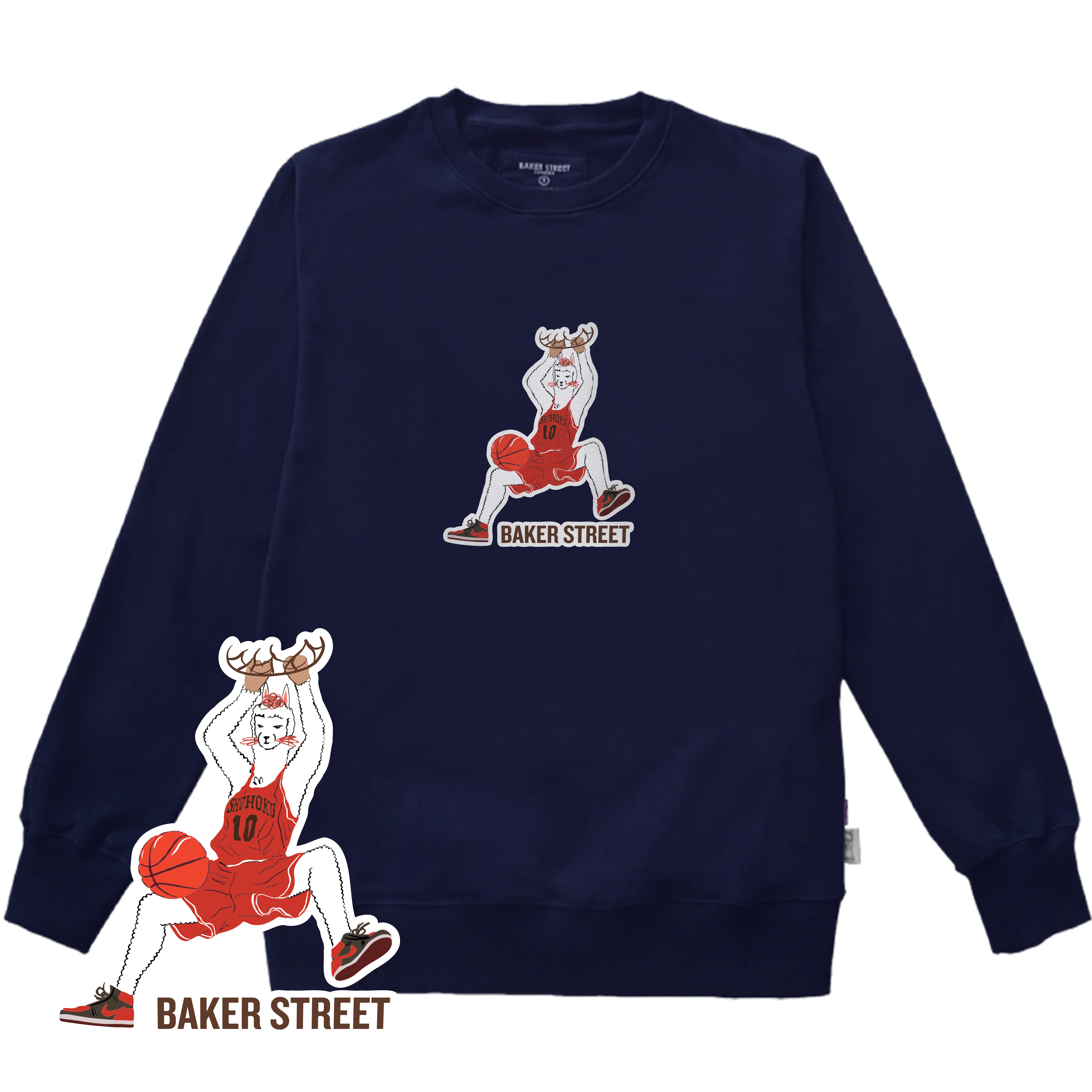 Dunk Alpaca 灌籃駝 高磅數長袖圓T