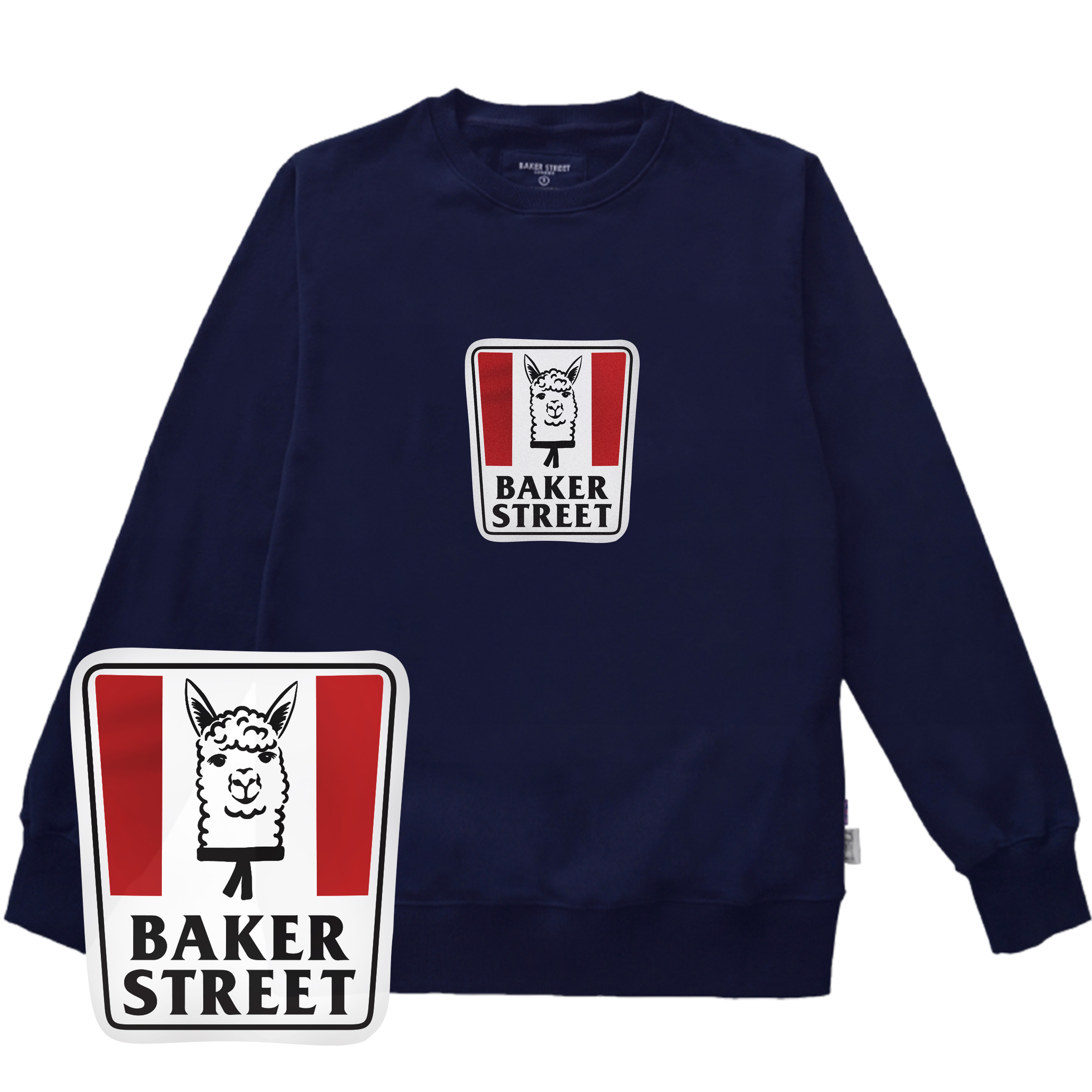 Egg Tart Grandpa BKST 蛋塔爺爺駝 高磅數長袖圓T