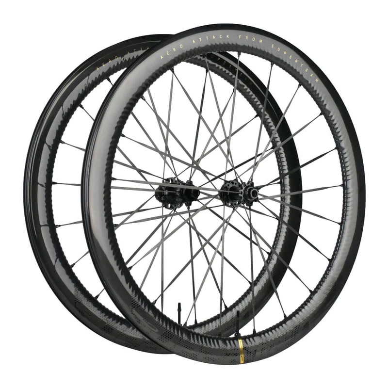 パーツ SUPERTEAM S-ALL CARBON EVO D28-50 S-ALL Carbon EVO D28-50 DISC Brake Black Spokes | Superteam