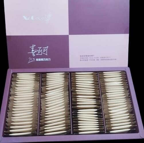 喜可可74%能量黑巧克力(100片獨立包裝)/盒