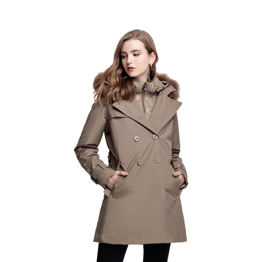 JORDON 橋登 GO+I3L GTX二件式外套 女款 (深卡色) 長版外套/女外套/防水外套/防風外套/風衣 *06JW1966