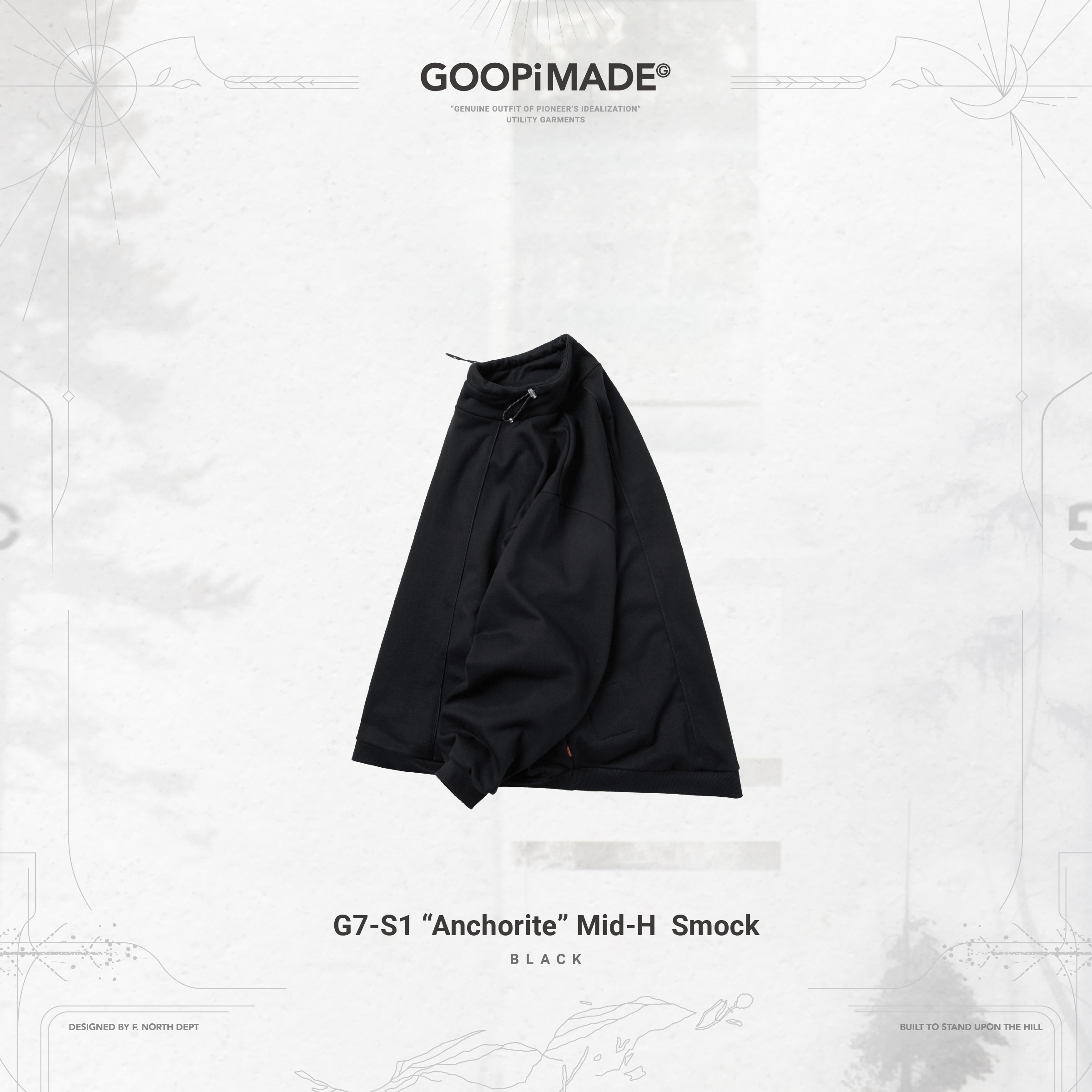 GOOPiMADE G7-S1 “Anchorite” Mid-H Smock - Black