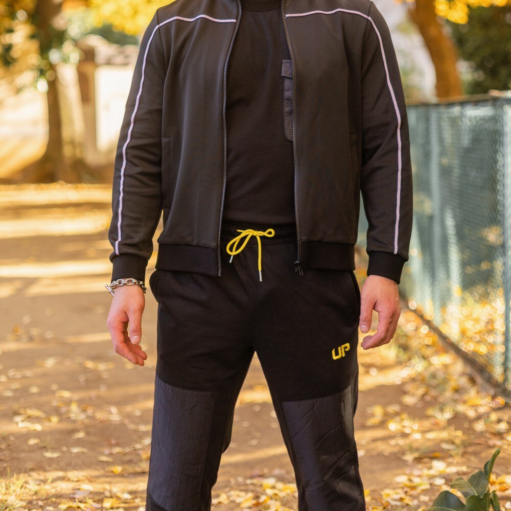 Hybrid 純棉運動長褲 純黑