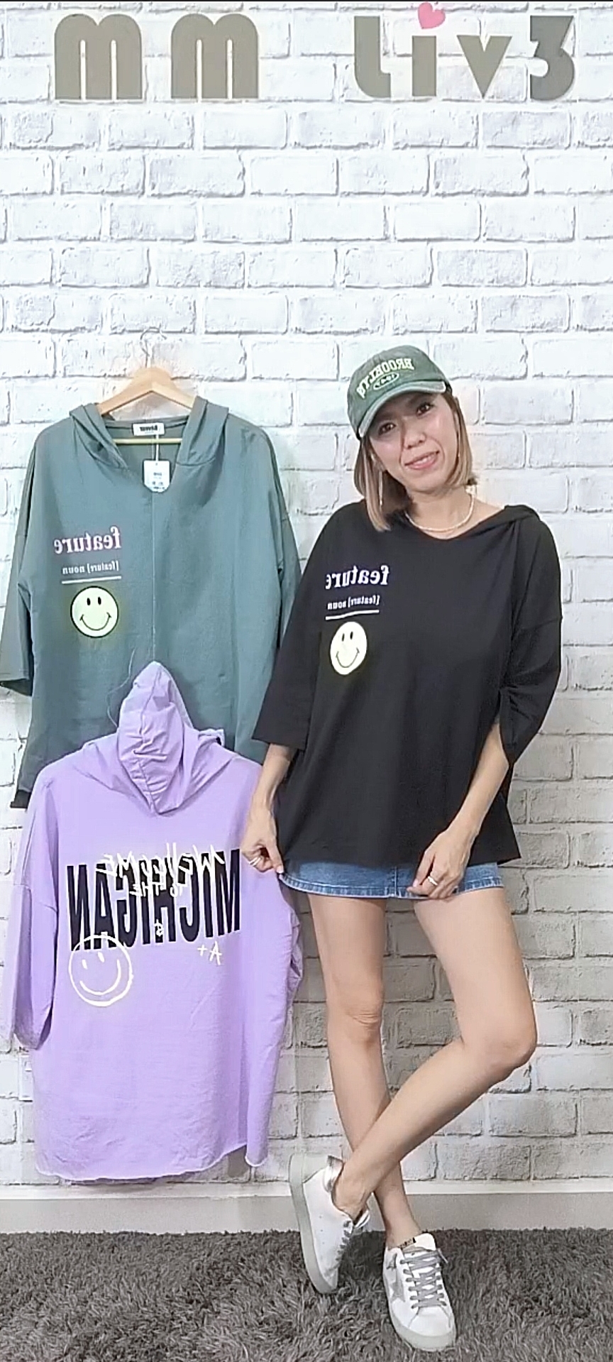 2438 RM109 🇰🇷Made in Korea ▶️韓國feature微笑_短袖_帽T 👉B:134cm👈