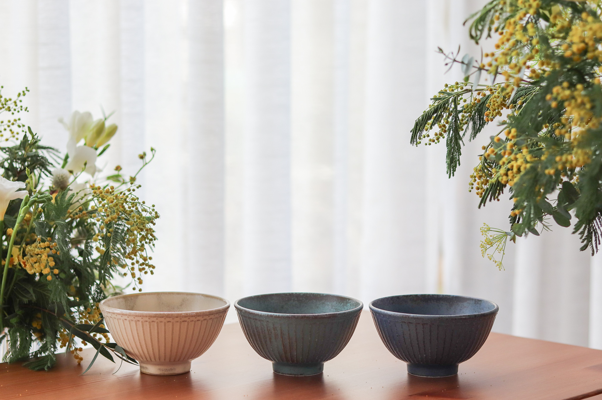 日本 美濃燒 十草 飯碗