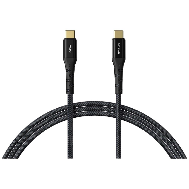 Verbatim Tough Max 240W Type-C 至 Type-C 充電傳輸線 (1.2m - 2m)