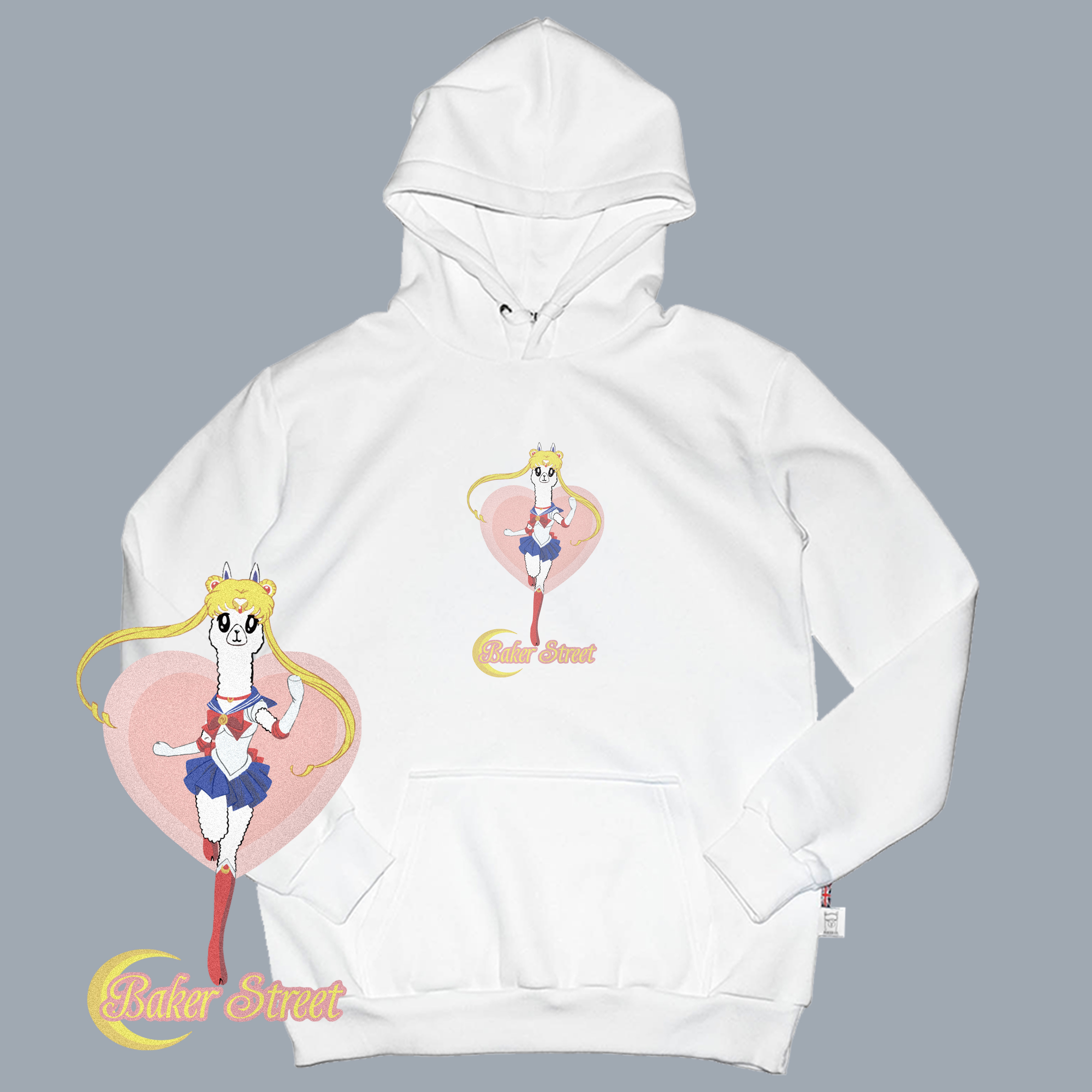 Sailor Alpaca 美少駝戰士 高磅數長袖帽T