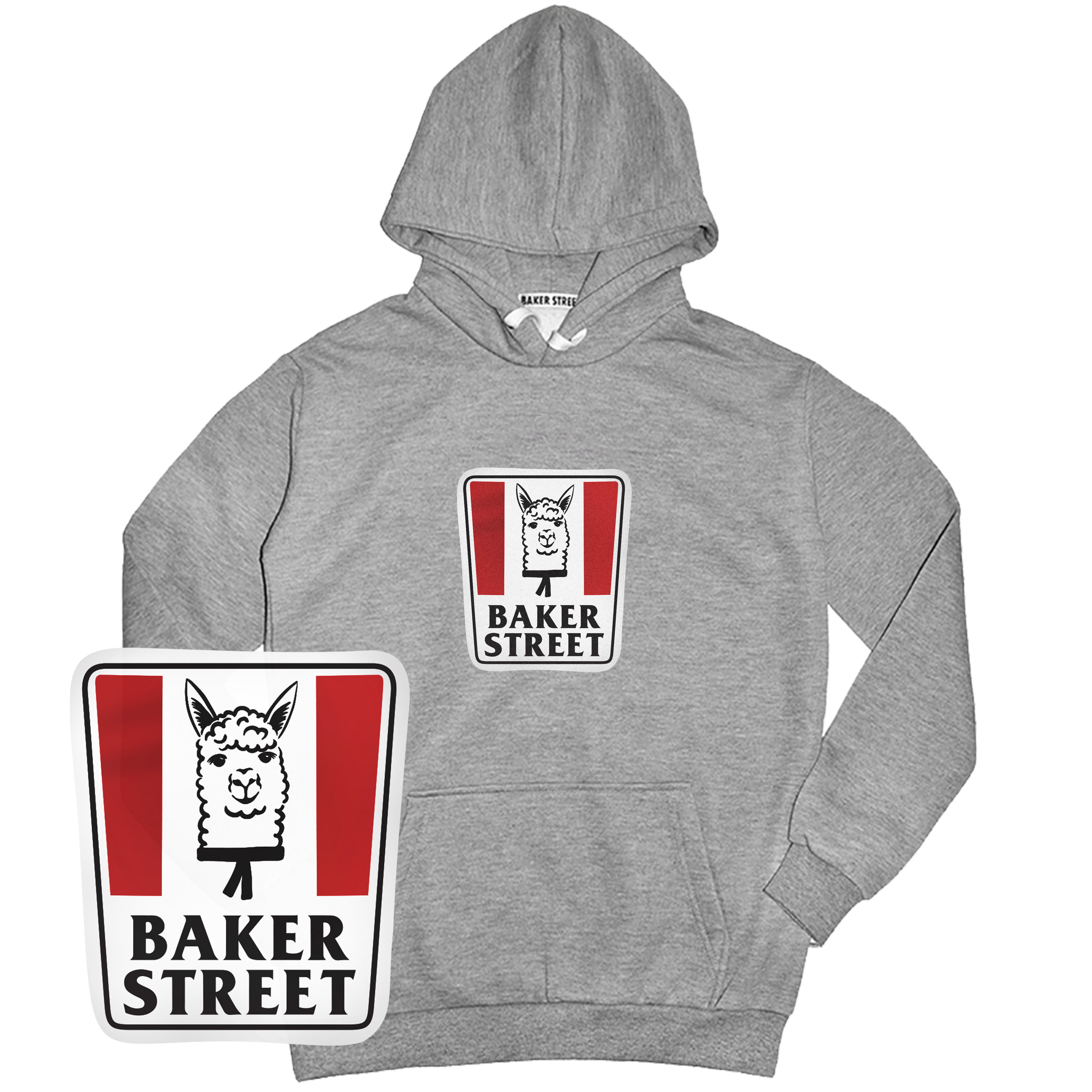 Egg Tart Grandpa BKST 蛋塔爺爺駝 高磅數長袖帽T