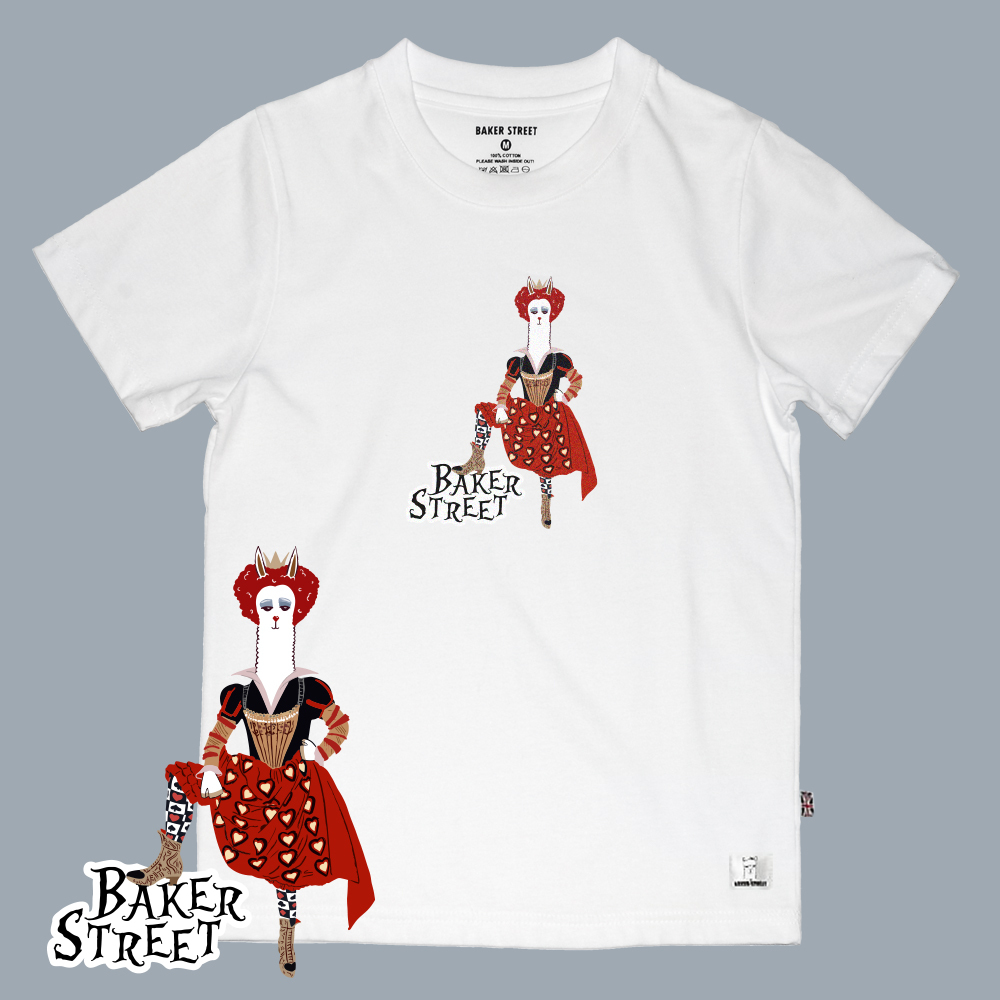 Heartpaca A 紅心皇后駝 童裝短T