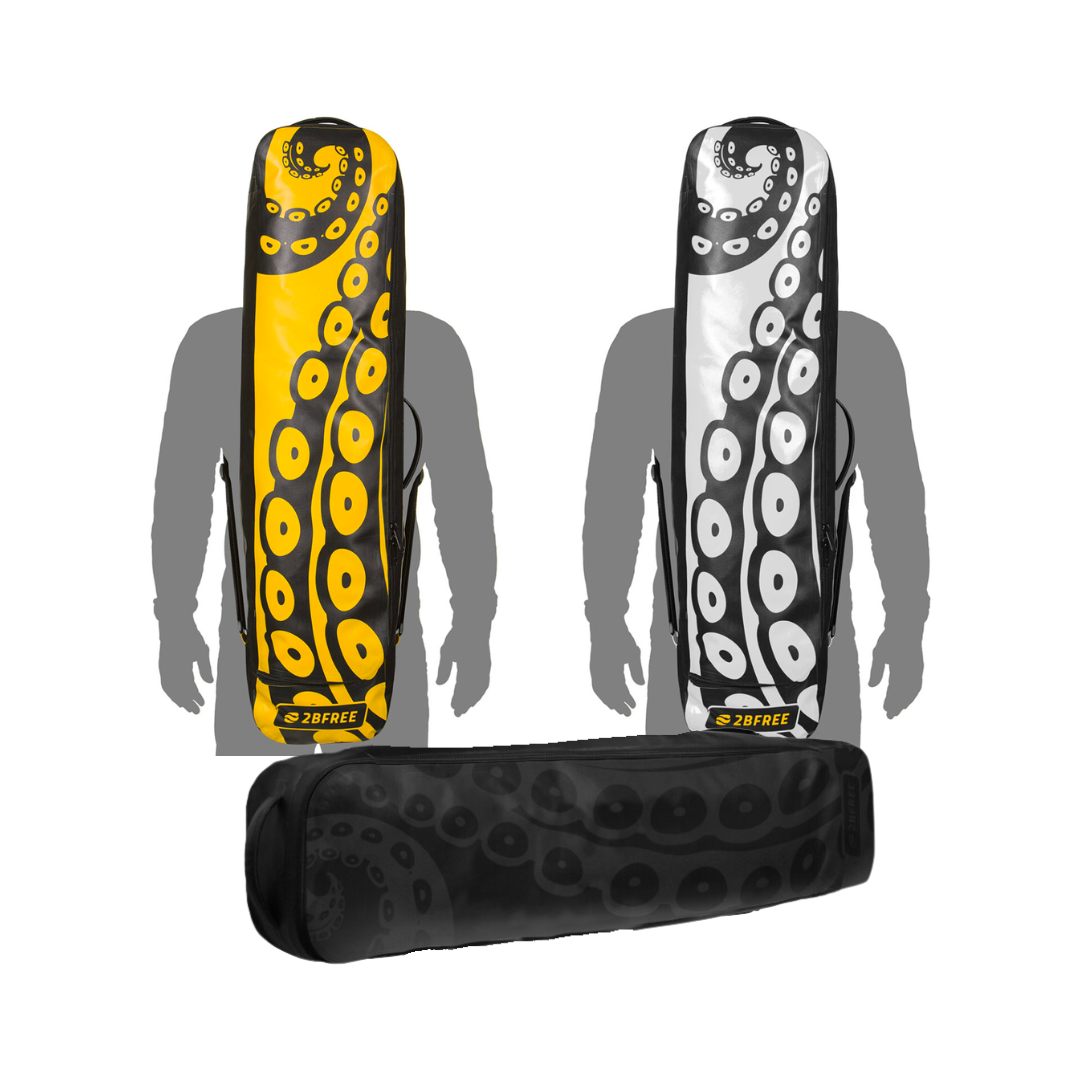 ▲2bFREE 手提後背長蛙袋(章魚)