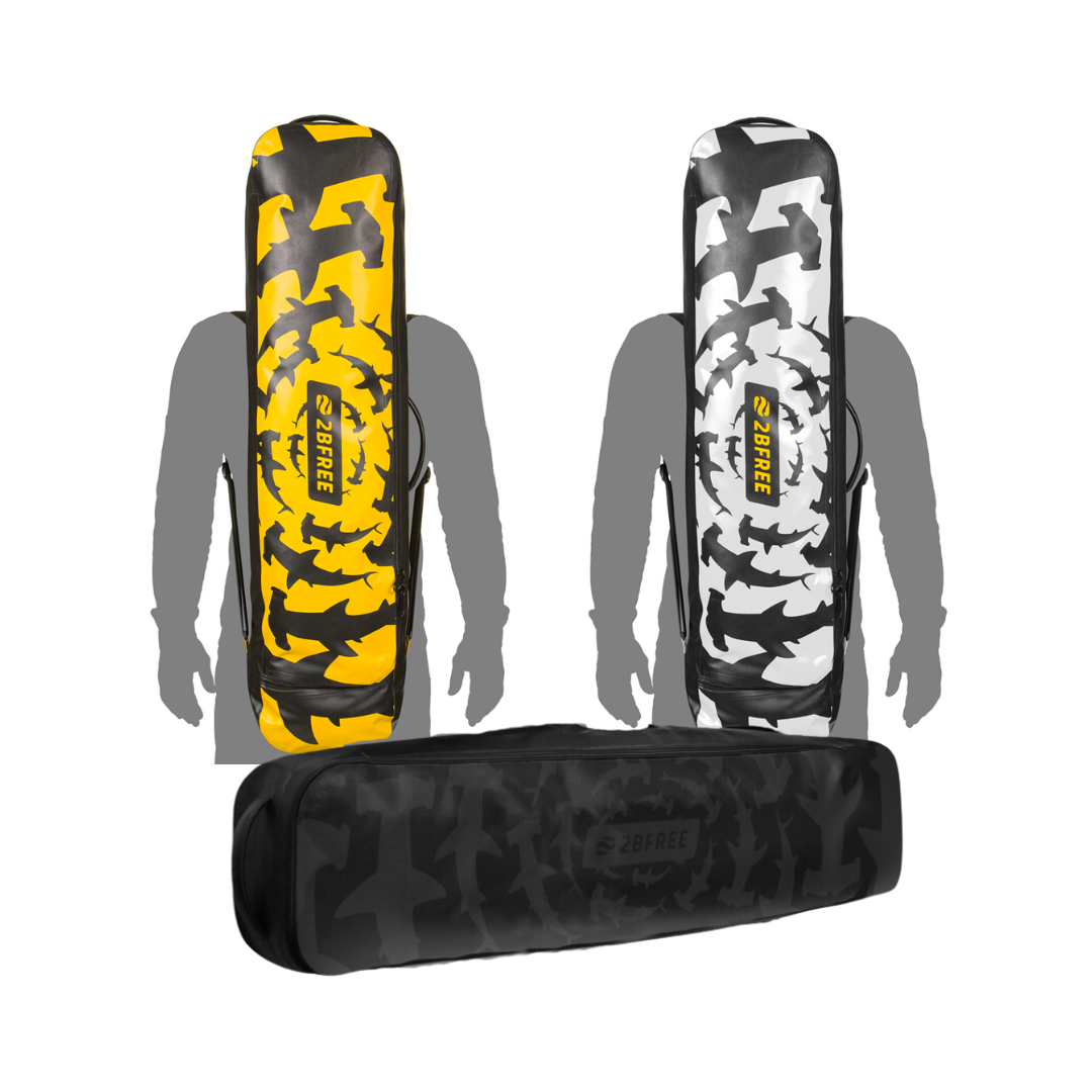 ▲2bFREE 手提後背長蛙袋(鎚頭鯊)