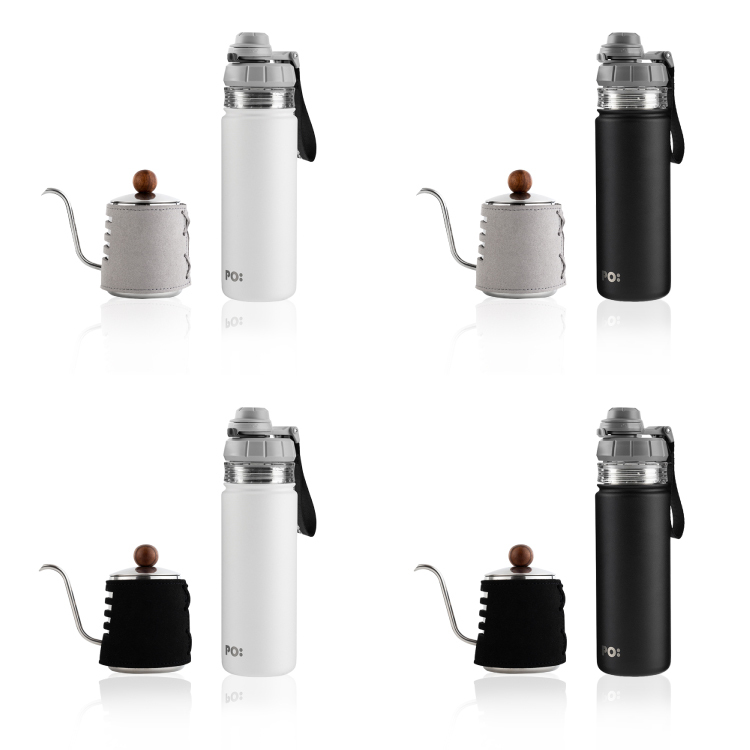 PO: 丹麥手沖咖啡二件組(手沖壺-共2色/醇泡保溫杯-共2色)