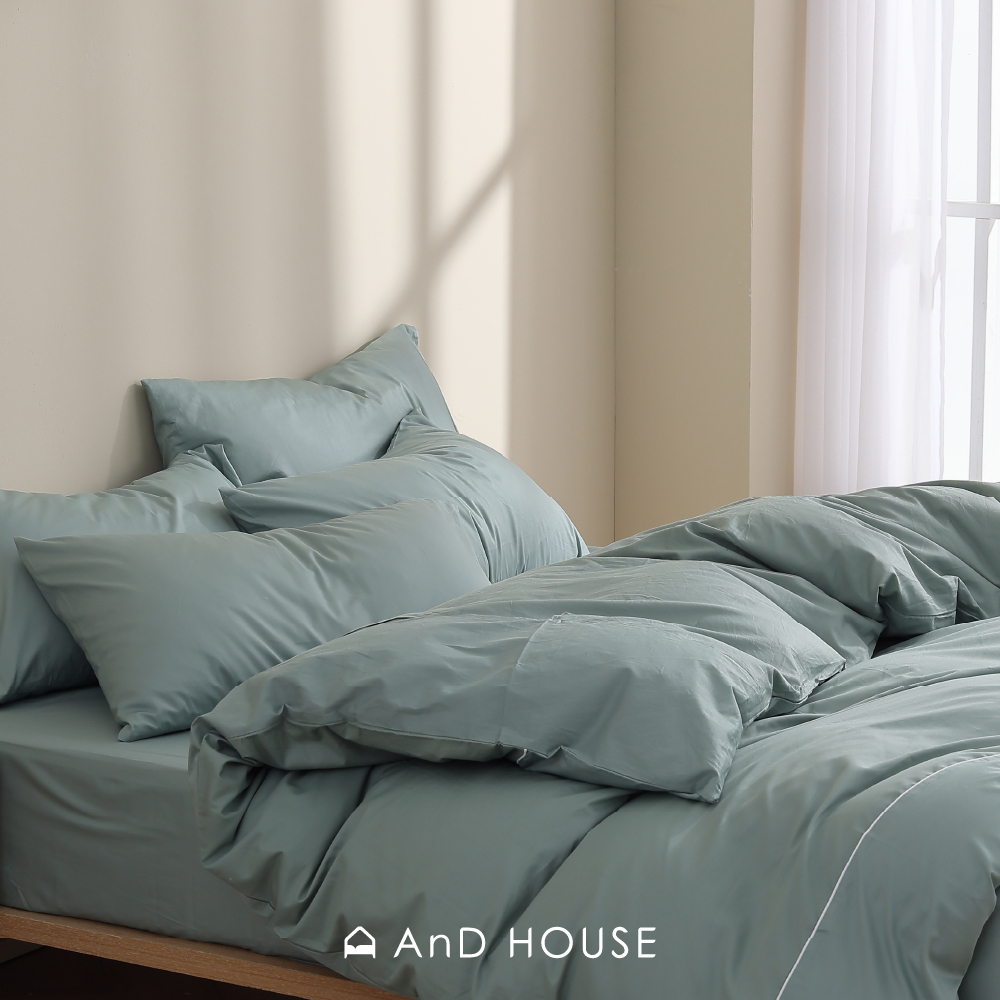 200織精梳純棉｜100%純棉｜松霧綠｜單品&床包被套組