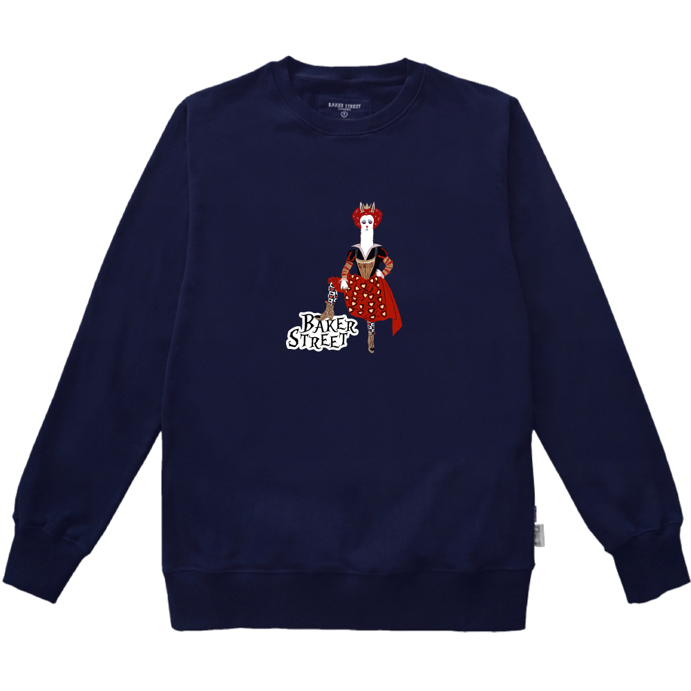 Heartpaca A 紅心皇后駝 高磅數長袖圓T