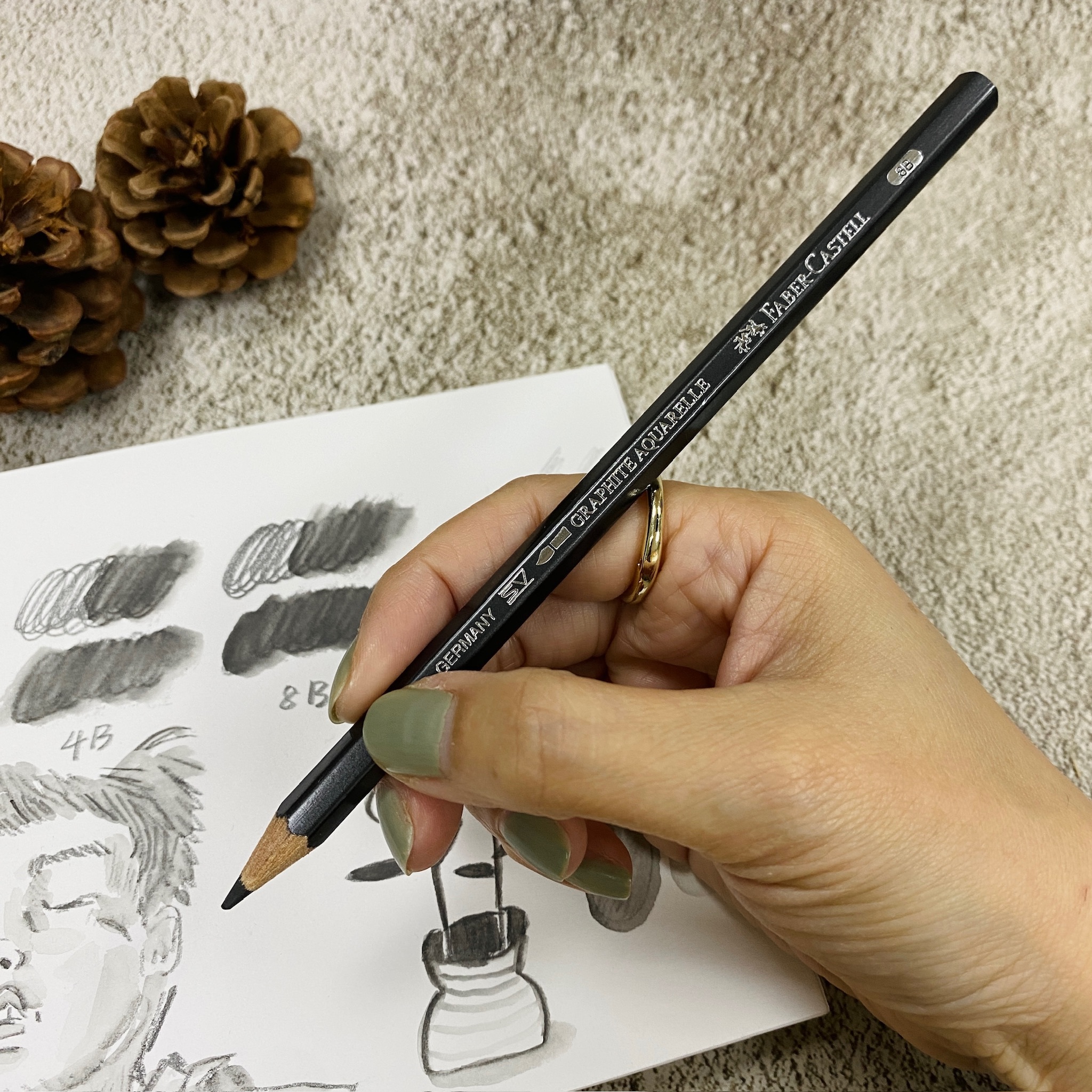 Faber輝柏|水墨素描鉛筆 單支