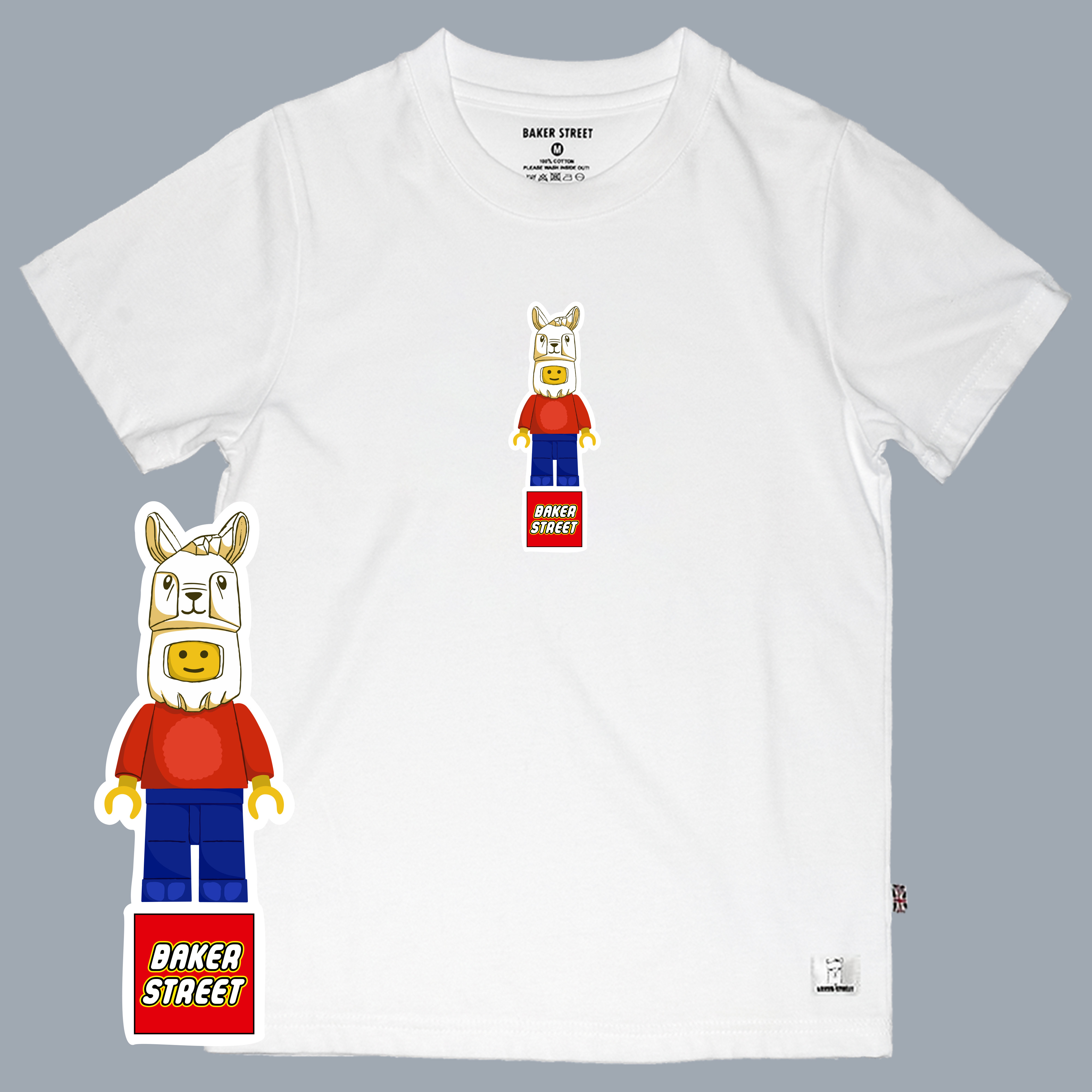 Alpaca toy bricks 積木駝 童裝短T