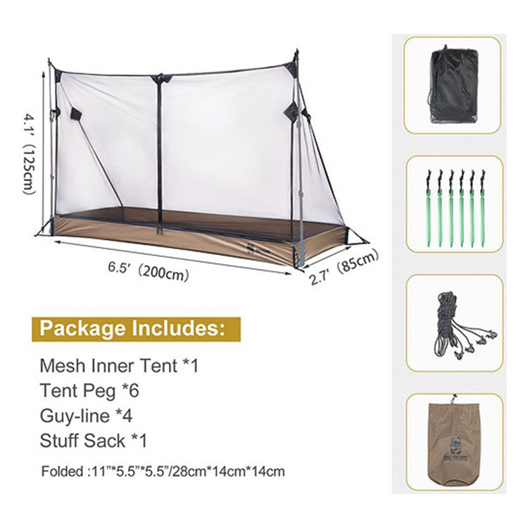 OneTigris CE-HNZ01 Mesh Inner Tent 01 1 人內帳 (可配 CE-BHS04 / CE-BHS07 營幕使用)
