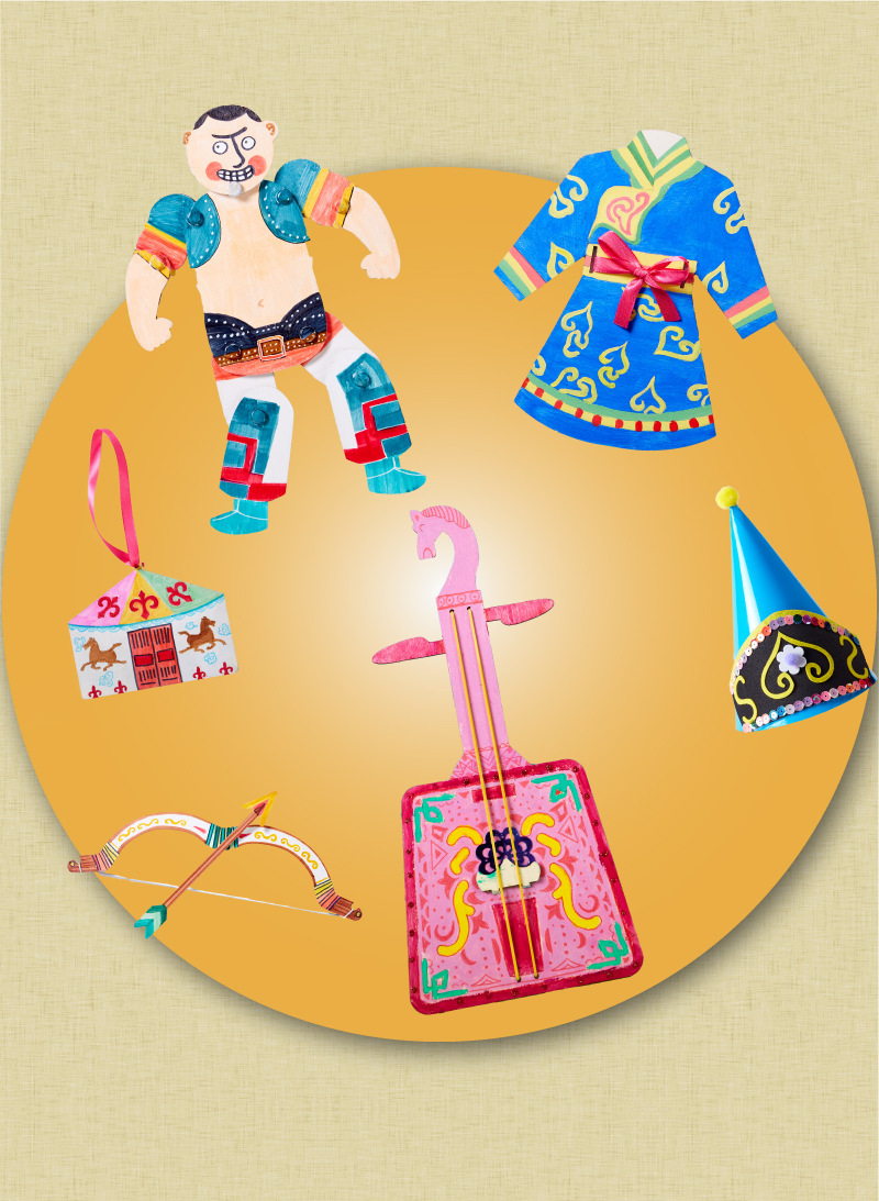 DIY蒙古主題材料包 M7089