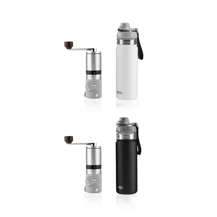 (預購4月底出貨)PO: 丹麥手沖咖啡二件組(咖啡磨2.0/醇泡保溫杯-共2色)