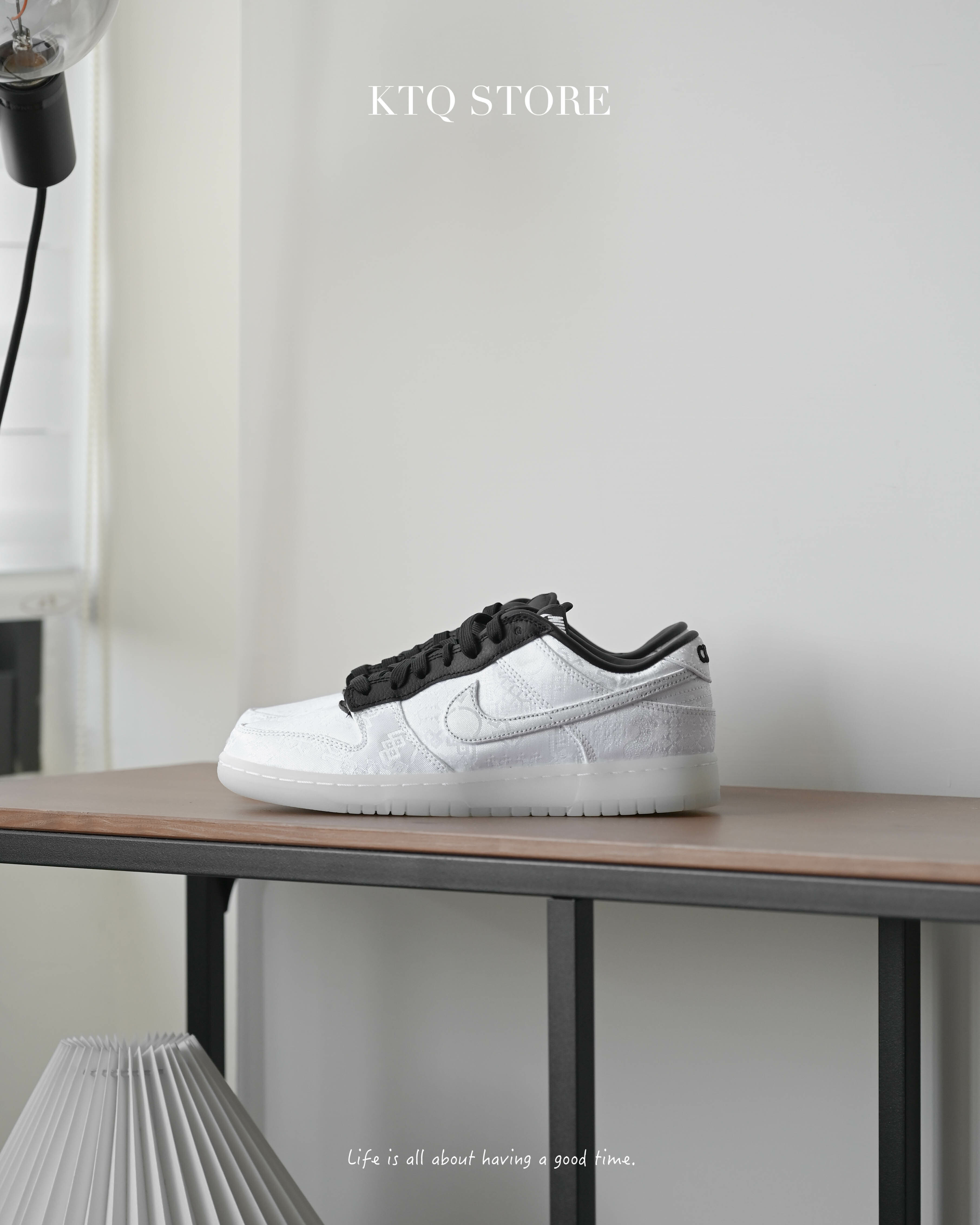 KTQ STORE ‧ CLOT x fragment x NIKE DUNK LOW 白絲綢 閃電 低筒 FN0315-110