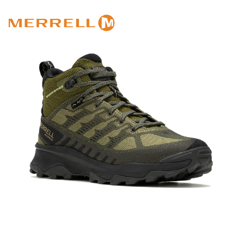 MERRELL 美國 SPEED ECO MID WP 深綠 男 防潑水登山戶外鞋 32ML037539