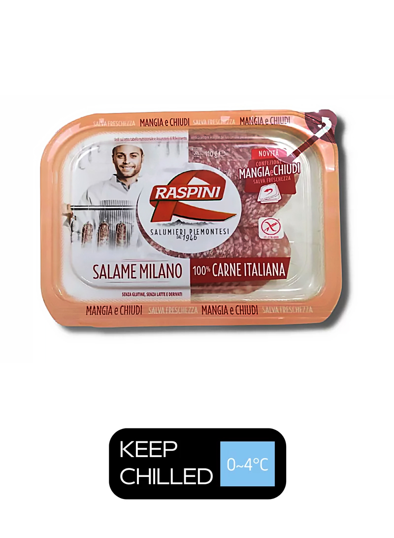 意大利 Raspini 米蘭沙樂美腸片 Italy Raspini Salami Milano - Prepacked Slices  300克/盒 (0-4°C)