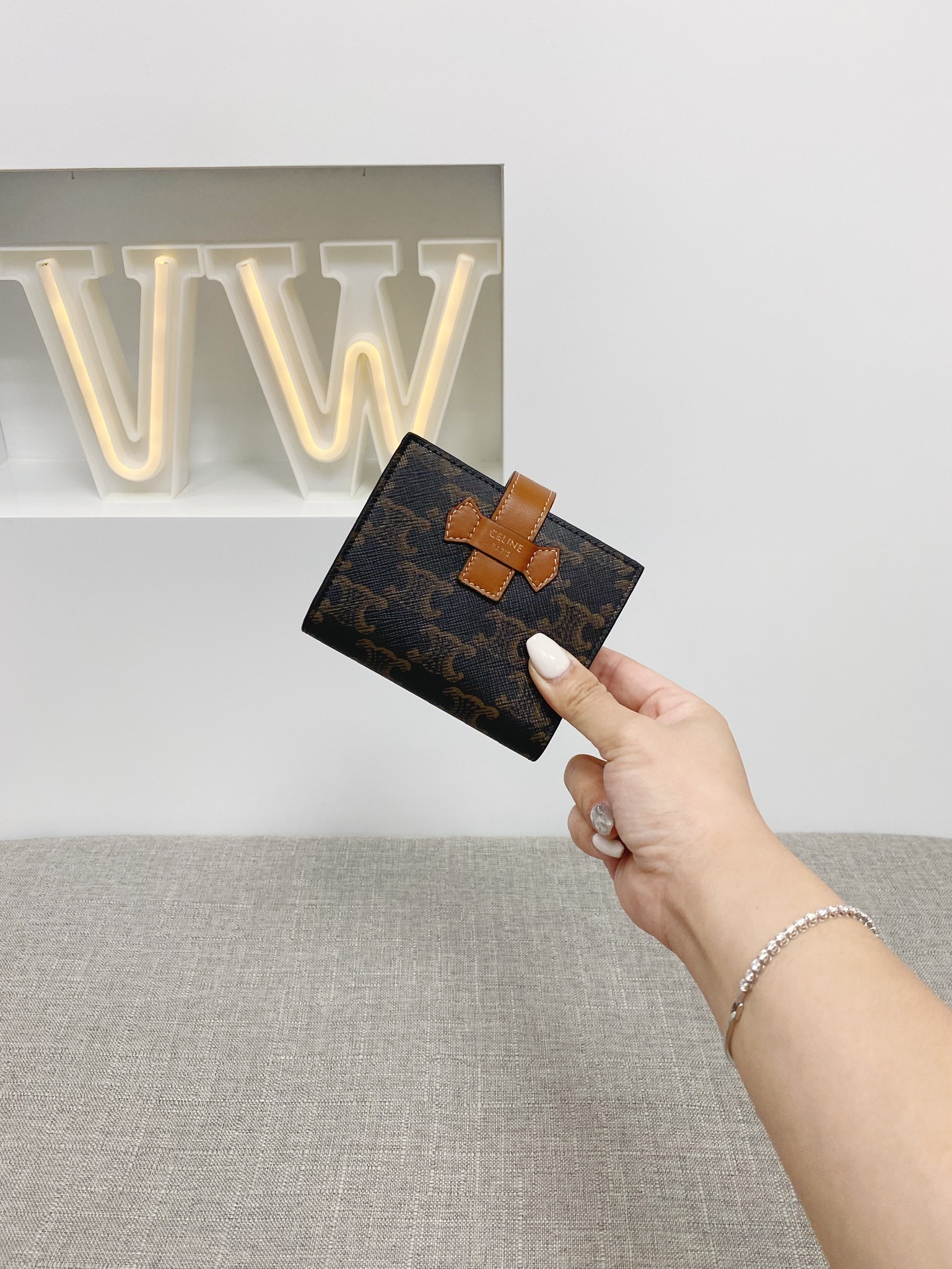 Outlet Celine Small Strap Wallet