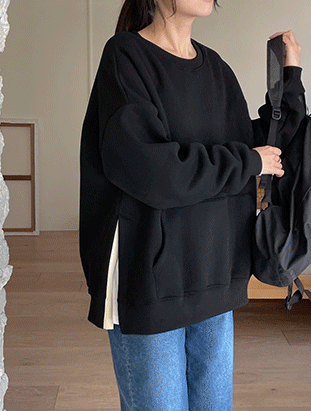 內拼接兩件式刷毛上衣