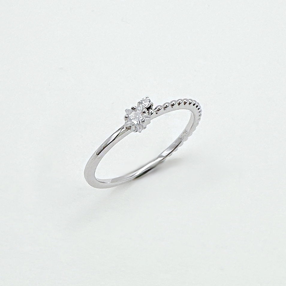 點點星 純銀戒指