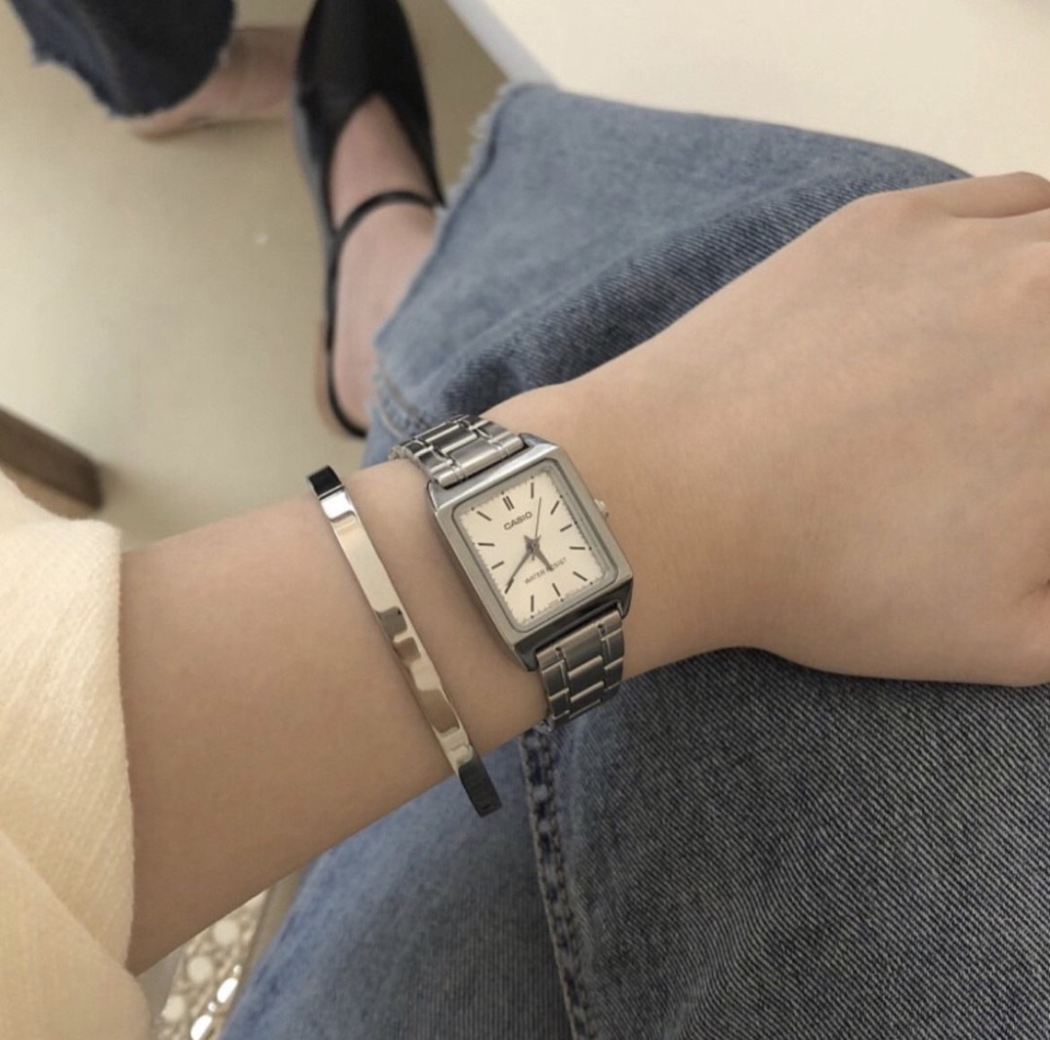 <聖誕預購價🕯️> Casio Vintage  金屬錶帶 經典復古小方錶