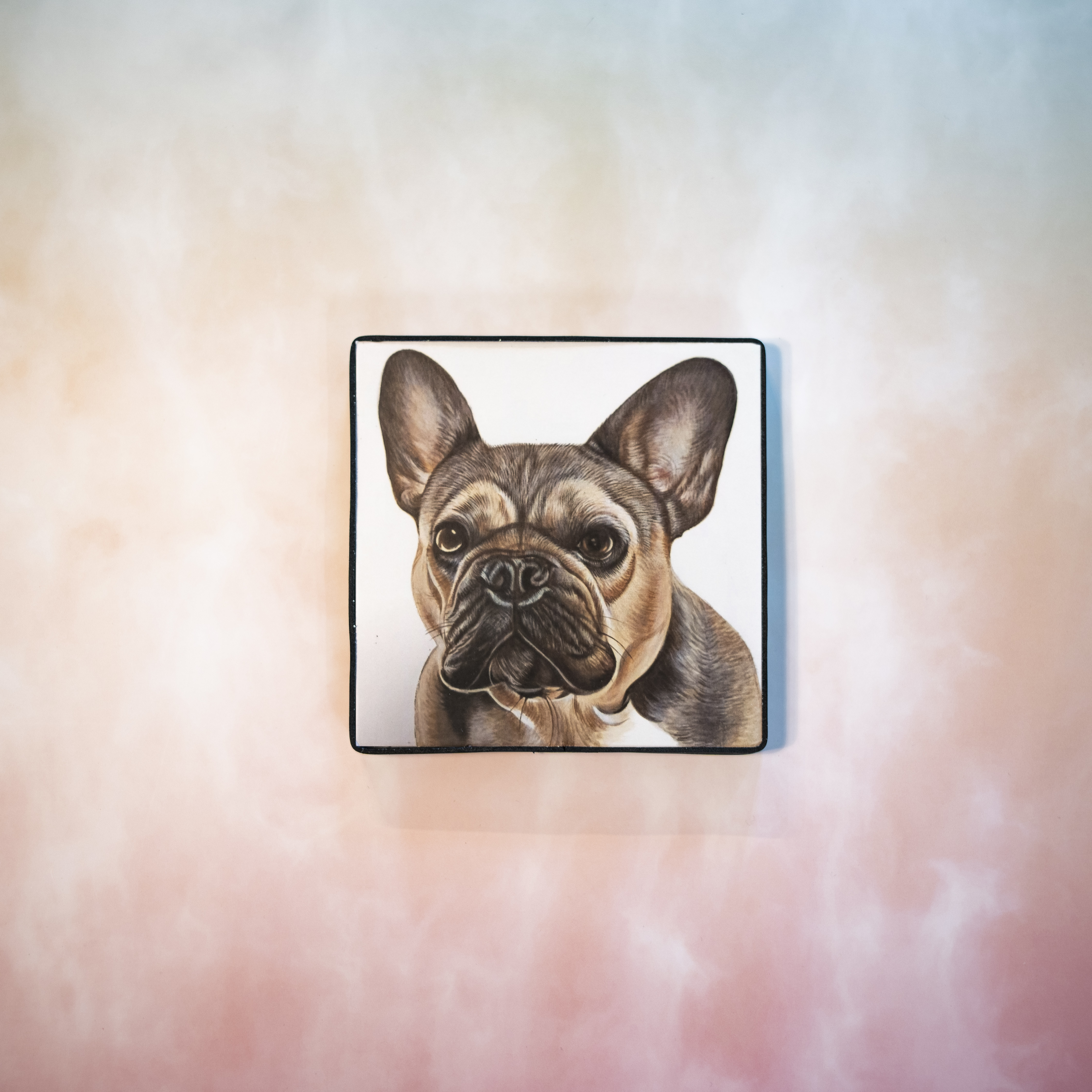 Moon_Sir「寵物格格油畫」- 法國鬥牛犬