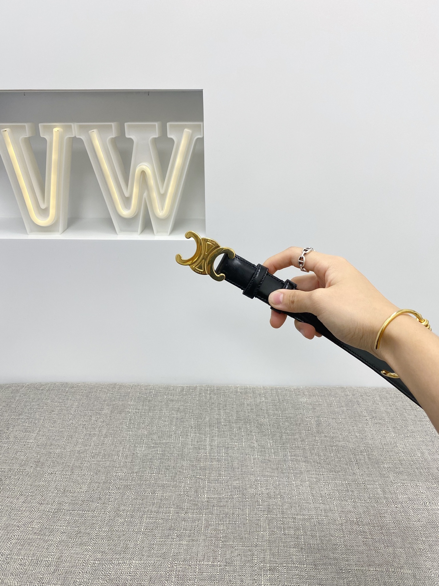 Celine Medium Triomphe Belt (2.5cm)