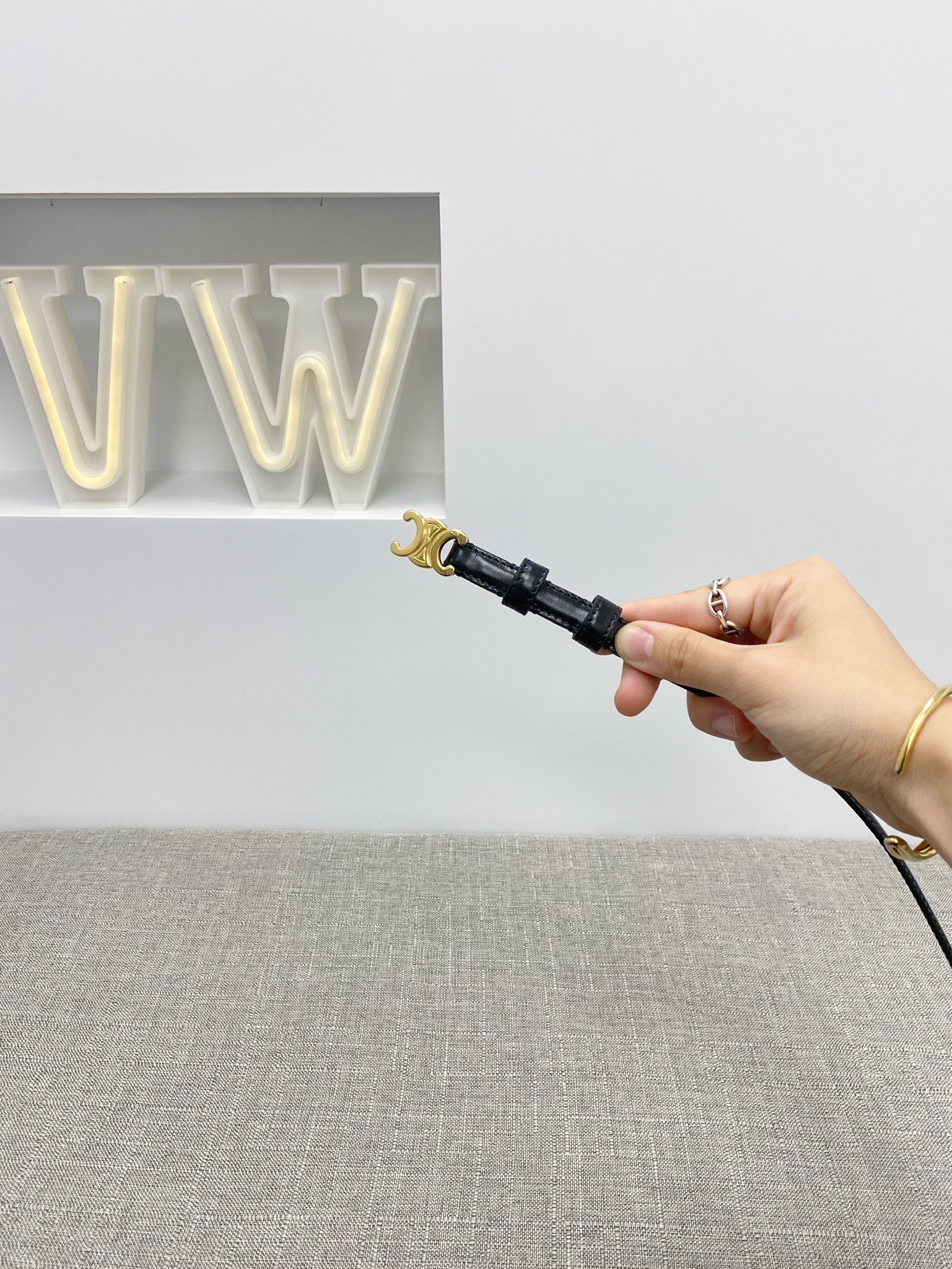 Celine Teen Triomphe Belt (1.3cm)