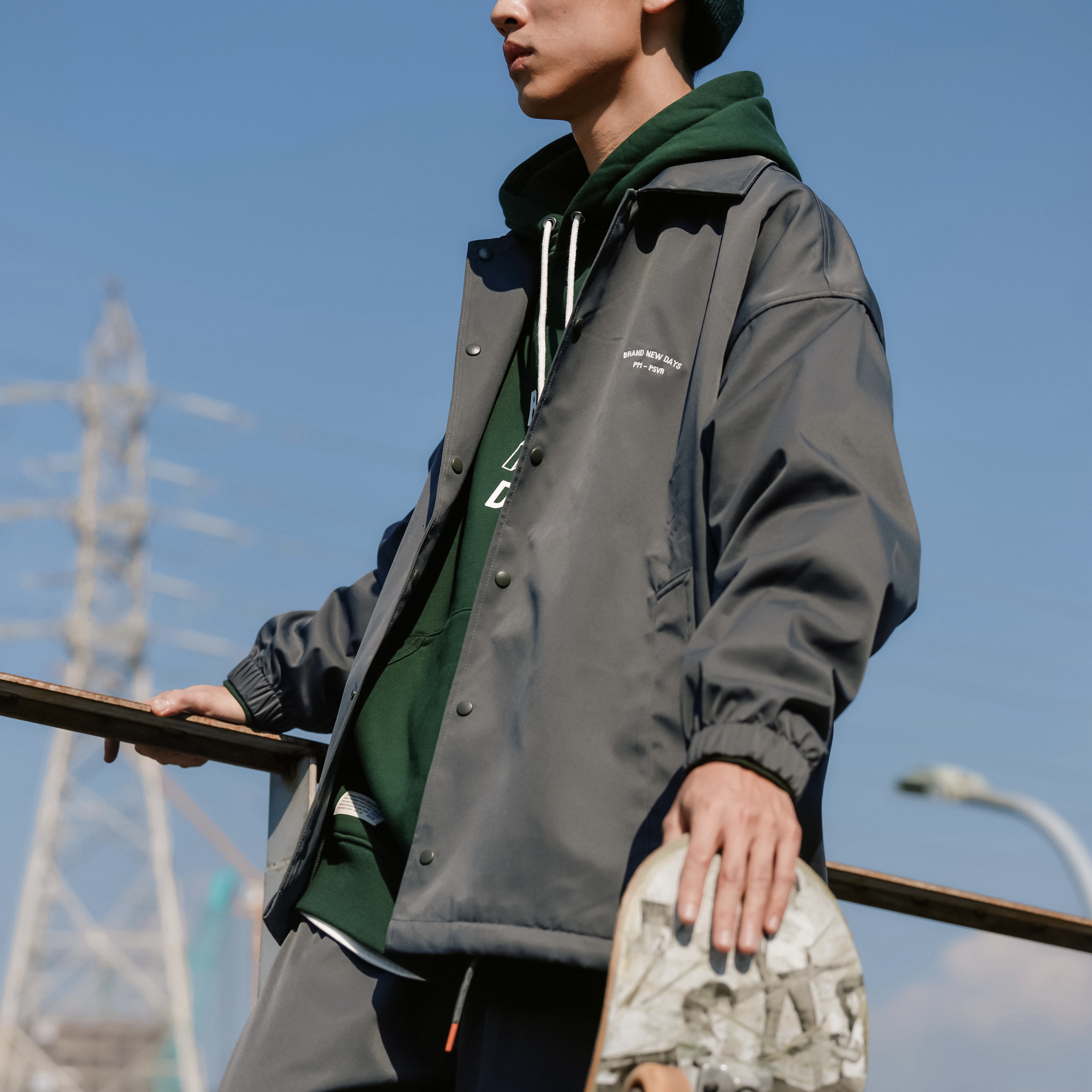 Persevere x Plain-me 24 AW Style 01 教練外套 防潑水 搖粒絨