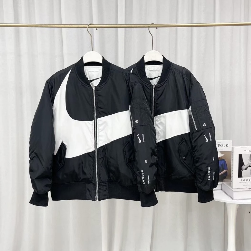 Nike Swoosh MA-1 空軍 飛行 大勾 雙面 外套（DD6056-010）